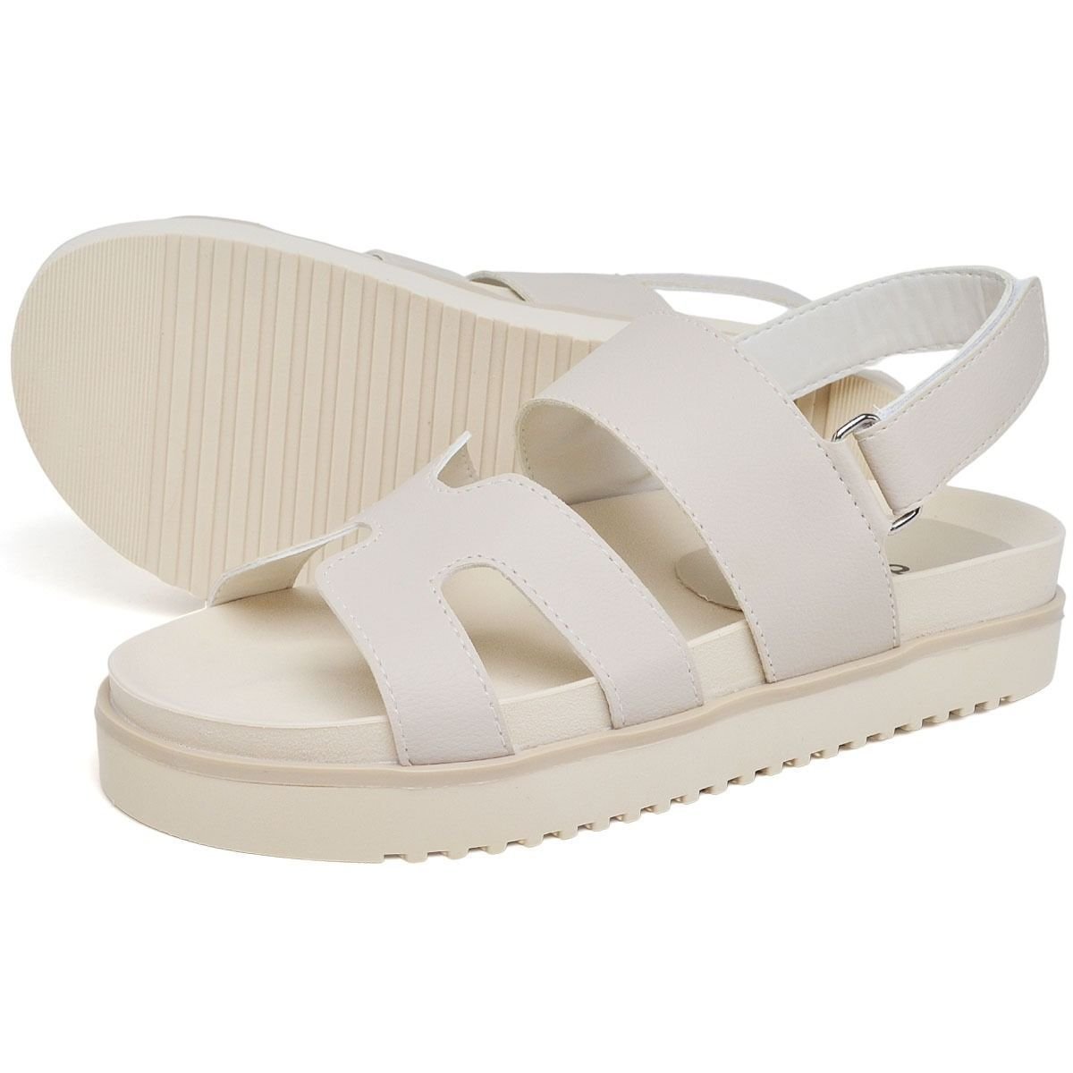 Sandália Papete Feminina DUBUY 2058FG Off White 5