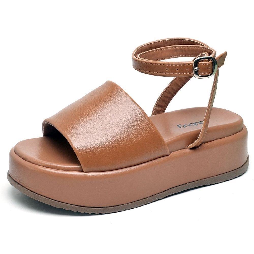 Papete Chinela Tamanco Feminino DUBUY 2065FG Marrom 2