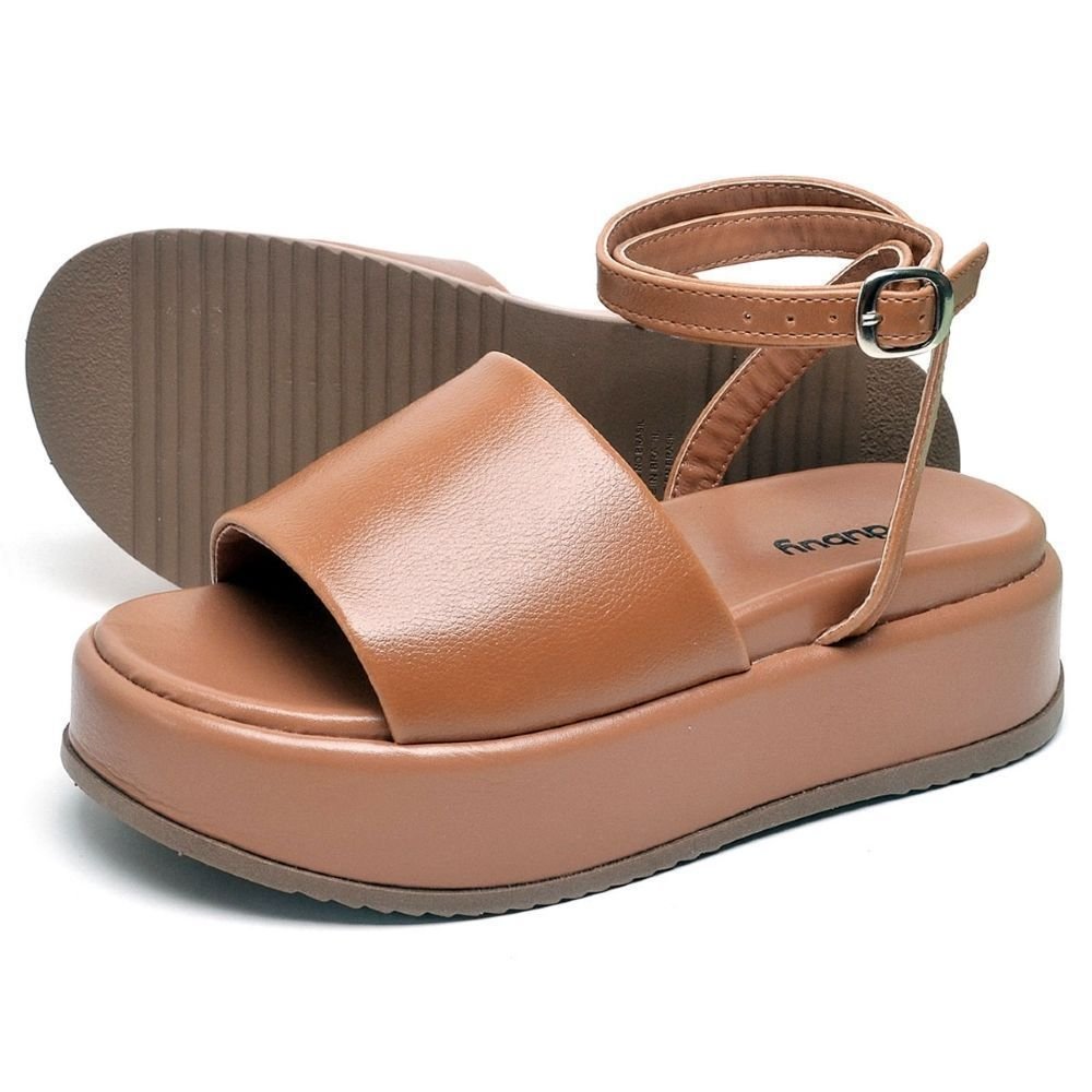 Papete Chinela Tamanco Feminino DUBUY 2065FG Marrom 4