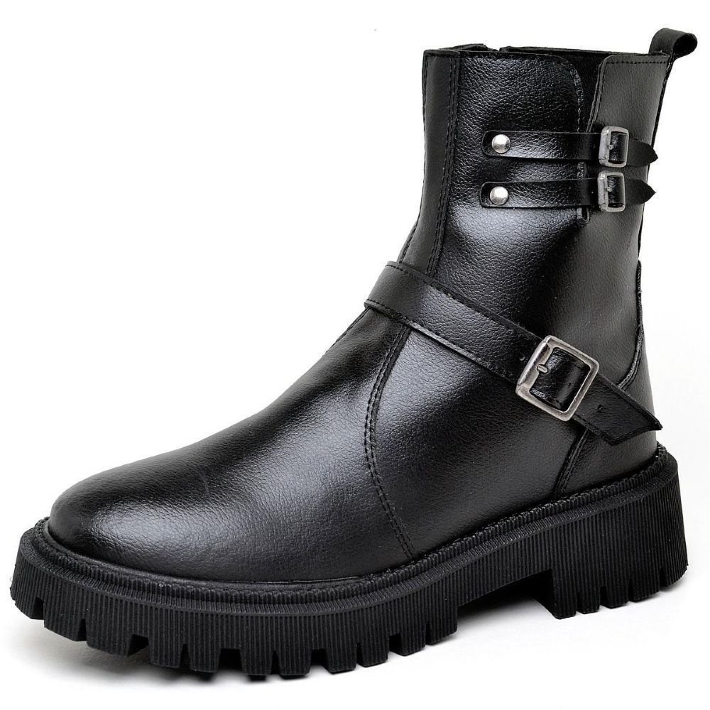 Bota Coturno Feminina Tratorada DUBUY 1202FG Preto 3