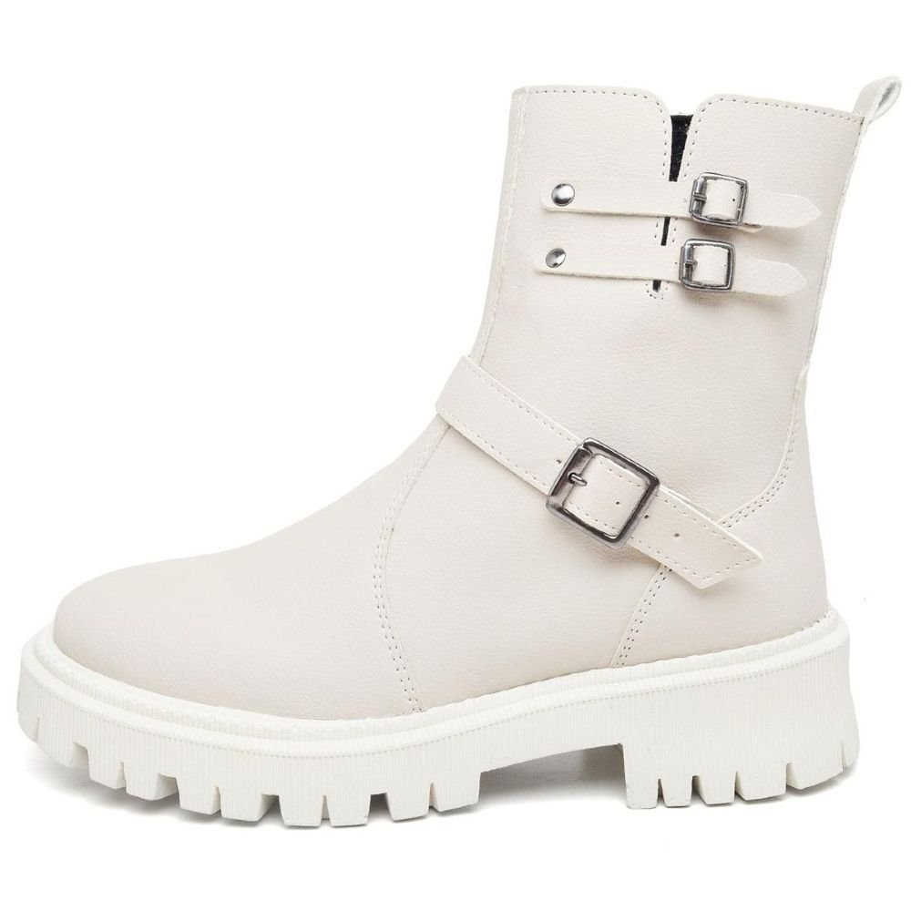 Bota Coturno Feminina Tratorada DUBUY 1202FG Bege 4