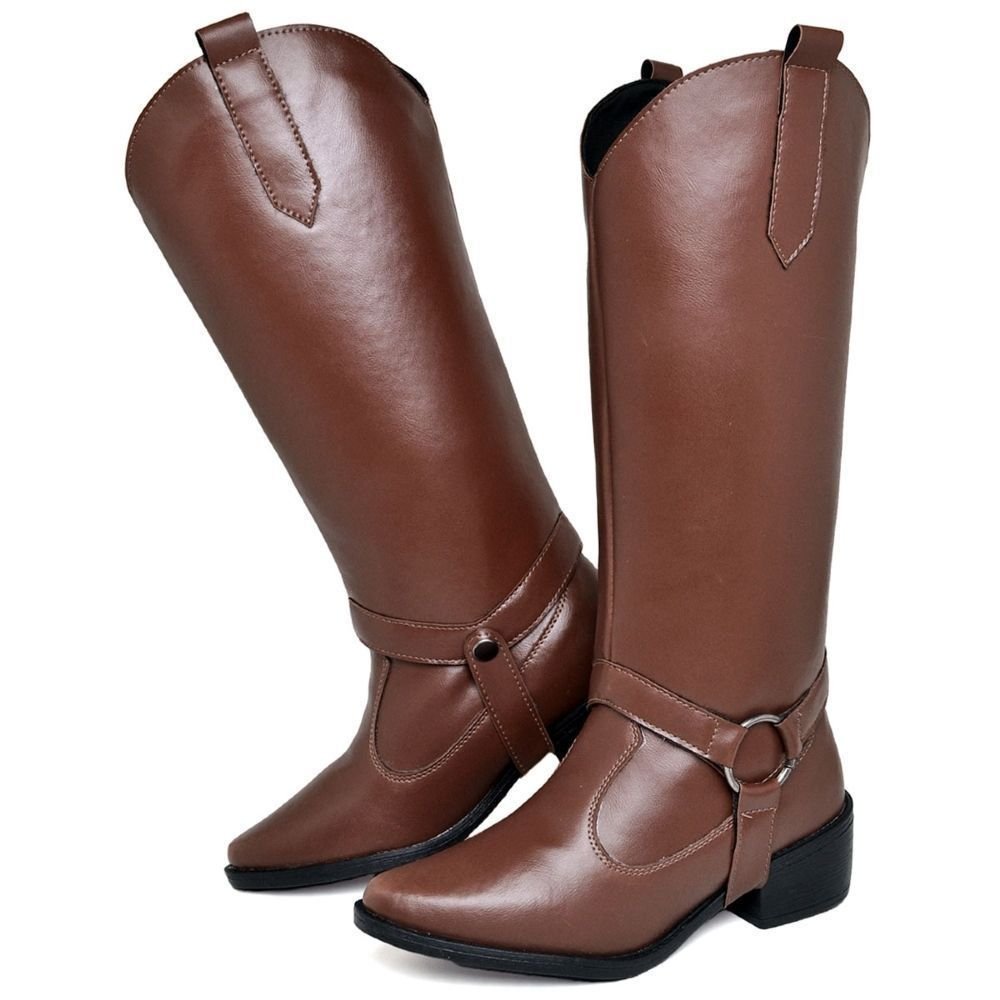 Bota Feminina Country 2 em 1 DUBUY 1706FG Marrom 3