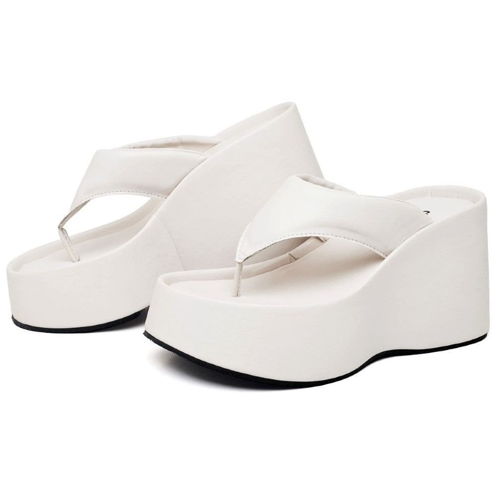 Tamanco Papete Chinela Feminino DUBUY 2100FG Bege 2