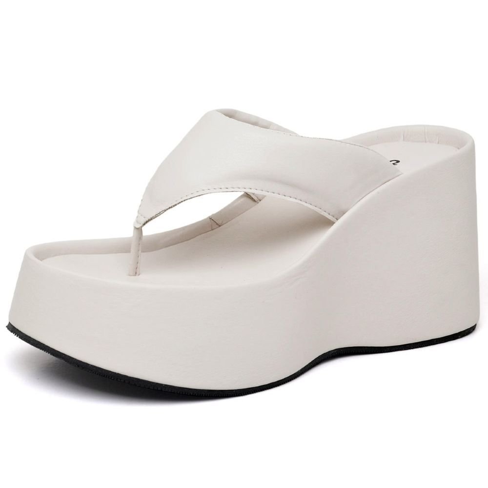 Tamanco Papete Chinela Feminino DUBUY 2100FG Bege 3