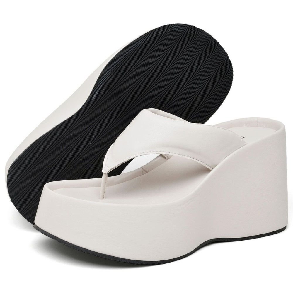 Tamanco Papete Chinela Feminino DUBUY 2100FG Bege 5