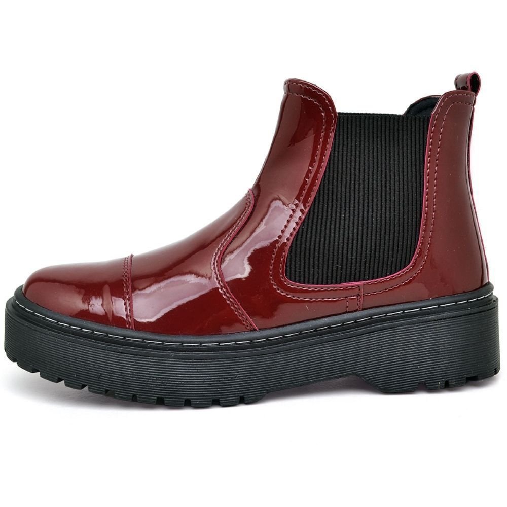 Bota Coturno Feminina Tratorada DUBUY 1508FG Vermelho 4
