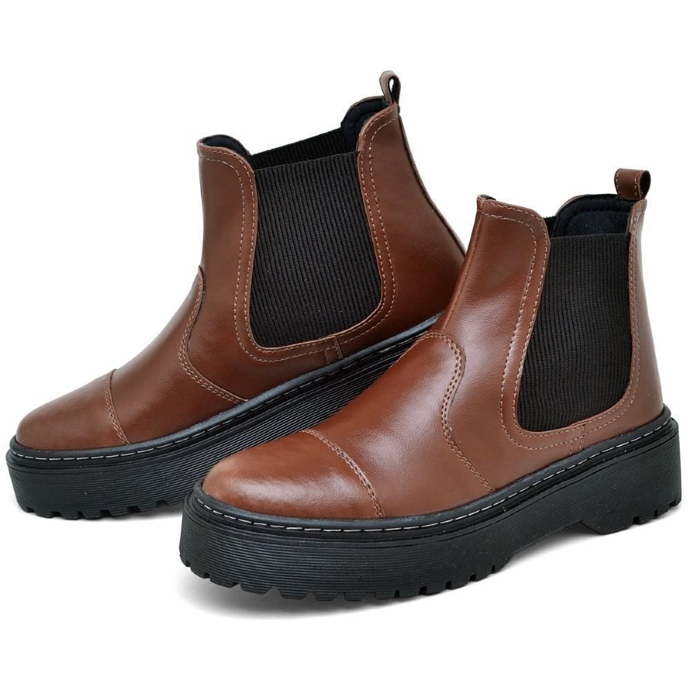 Bota Coturno Feminina Tratorada DUBUY 1508FG Marrom 2