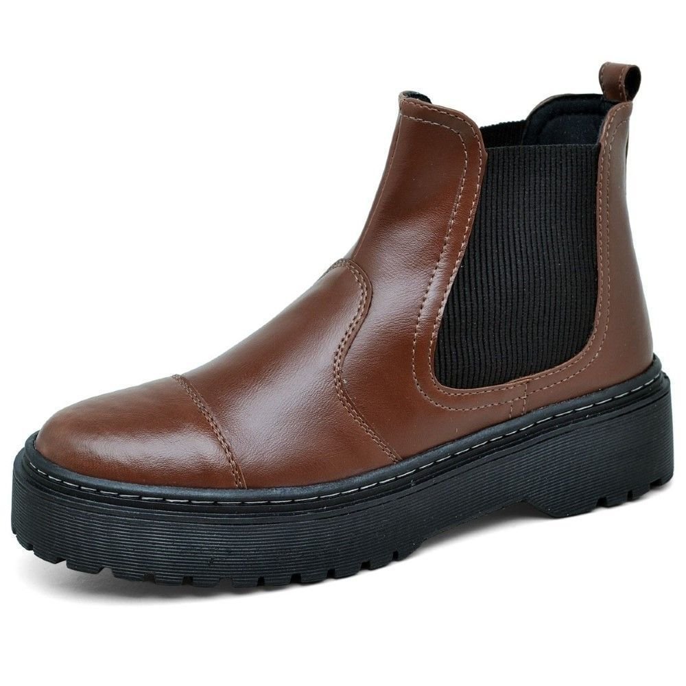 Bota Coturno Feminina Tratorada DUBUY 1508FG Marrom 3