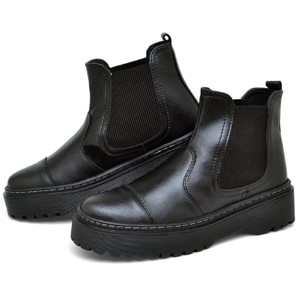 Bota Coturno Feminina Tratorada DUBUY 1508FG Preto 2