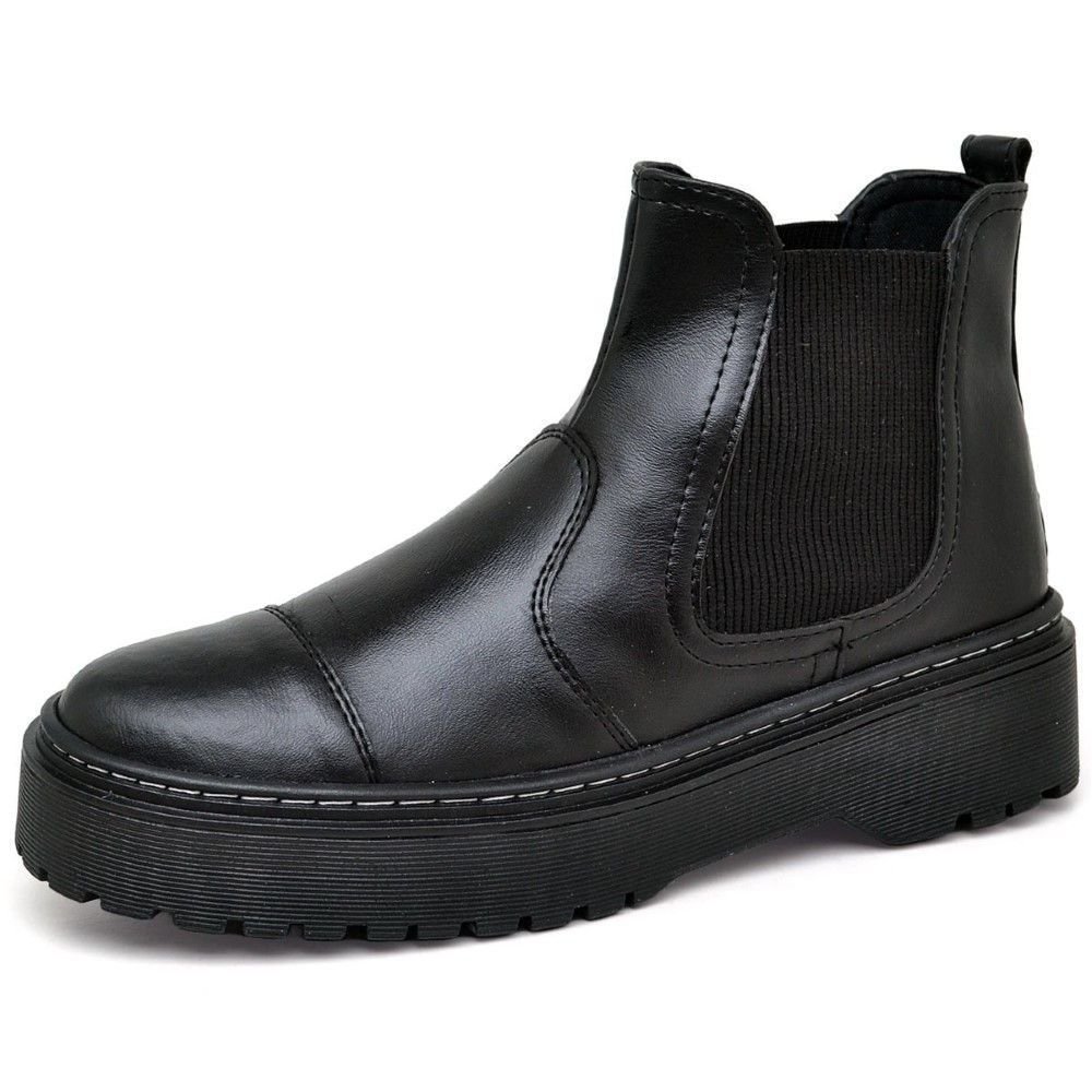 Bota Coturno Feminina Tratorada DUBUY 1508FG Preto 3