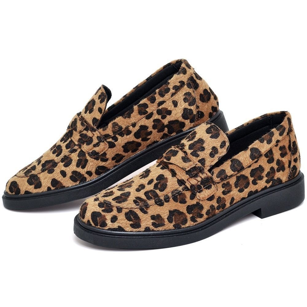 Sapato Mocassim de Salto Feminino DUBUY 1416FG Animal Print 2