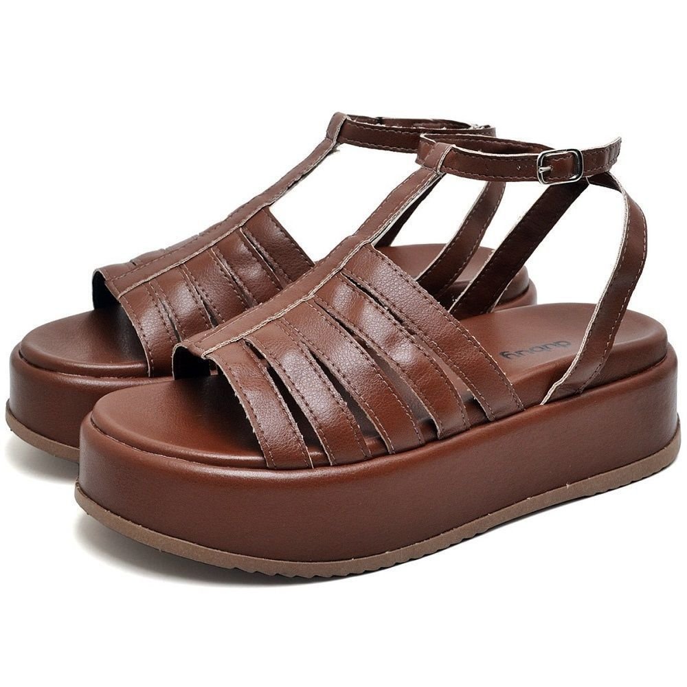 Tamanco Flatform Feminino DUBUY 2070FG Marrom 1