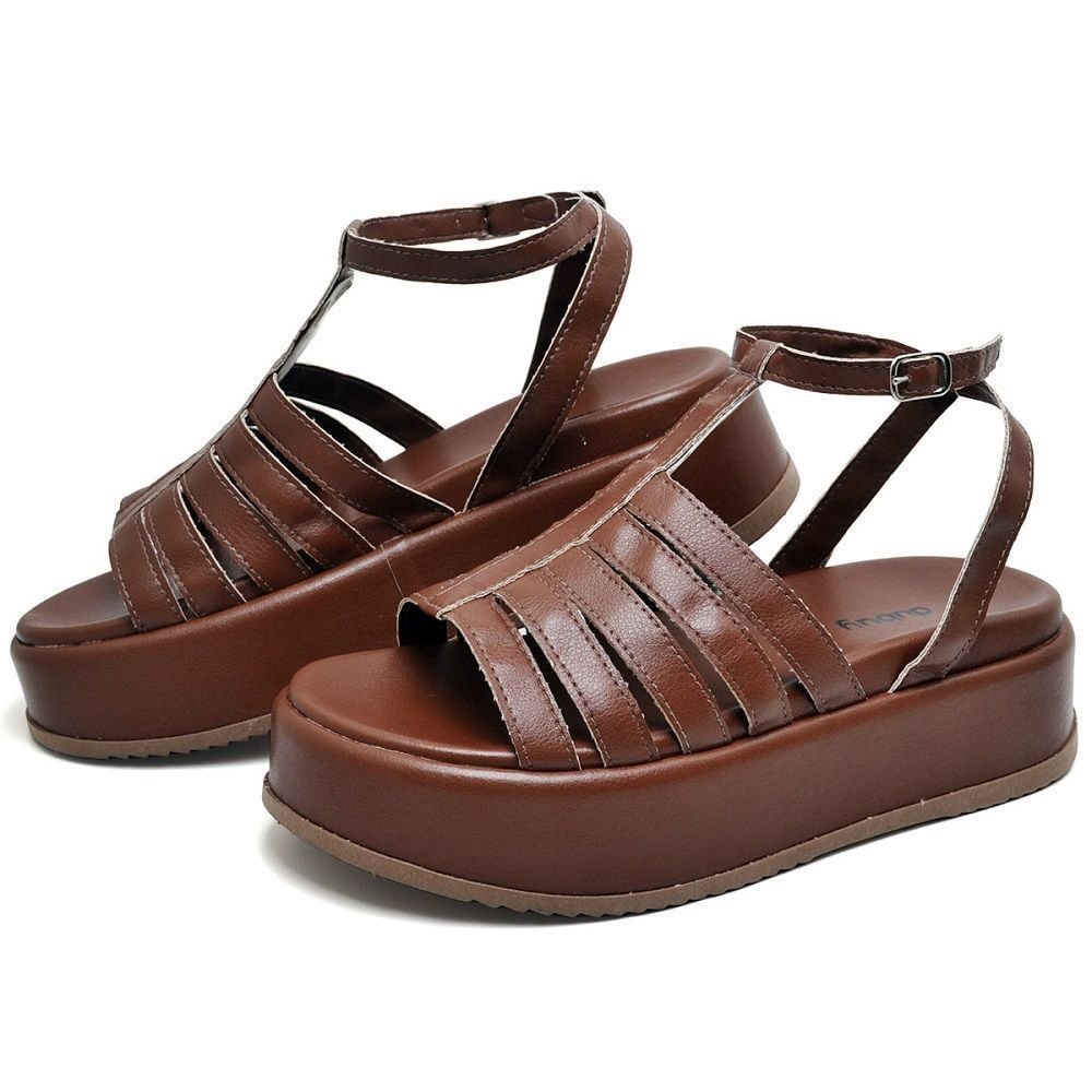 Tamanco Flatform Feminino DUBUY 2070FG Marrom 2