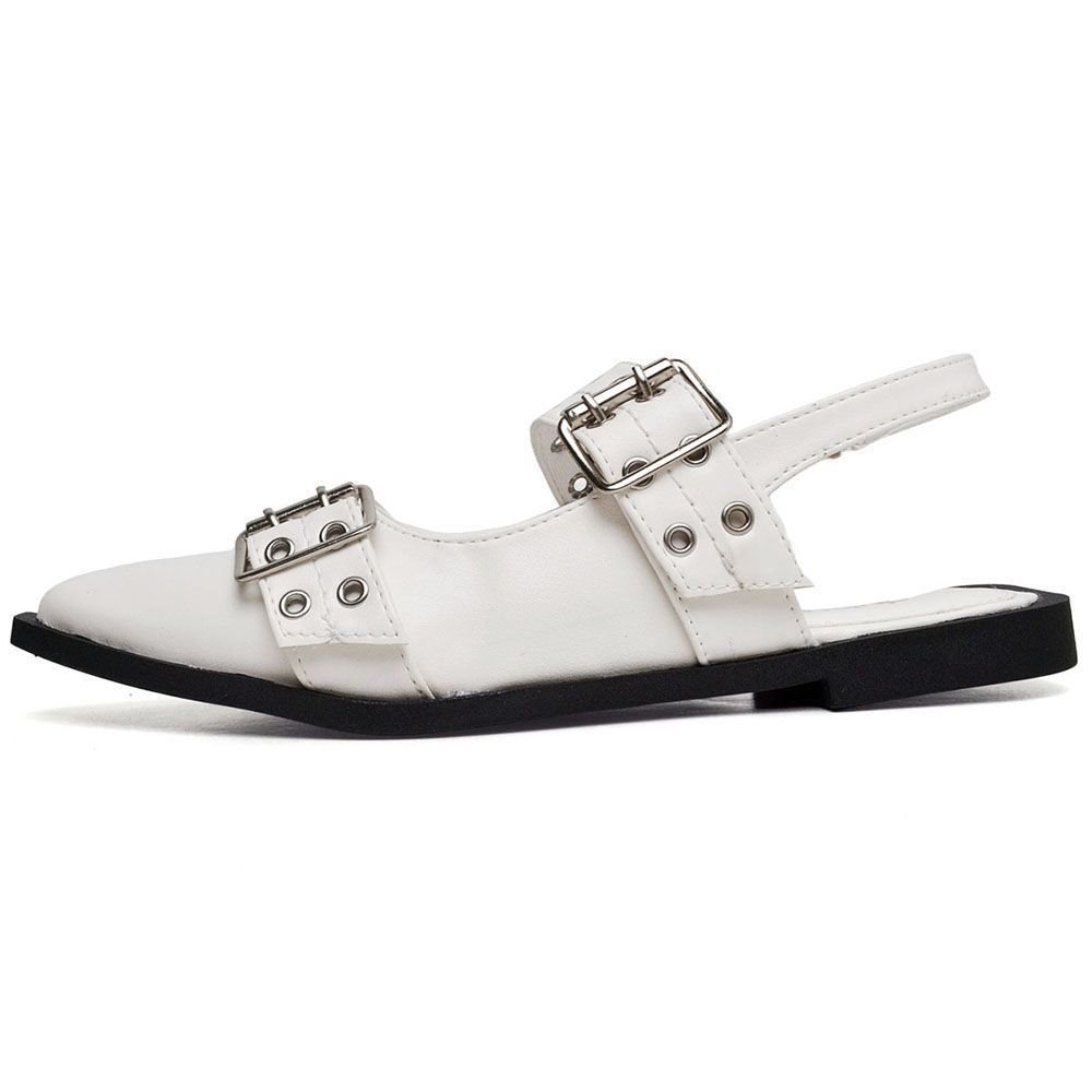 Sapatilha Feminina de Fivela DUBUY 1302FG Branco 4