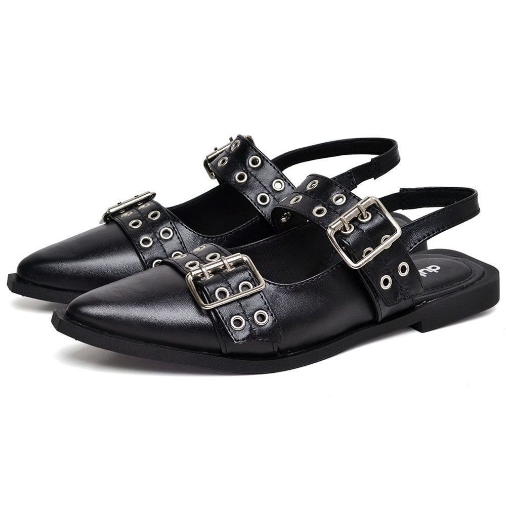 Sapatilha Feminina de Fivela DUBUY 1302FG Preto 1