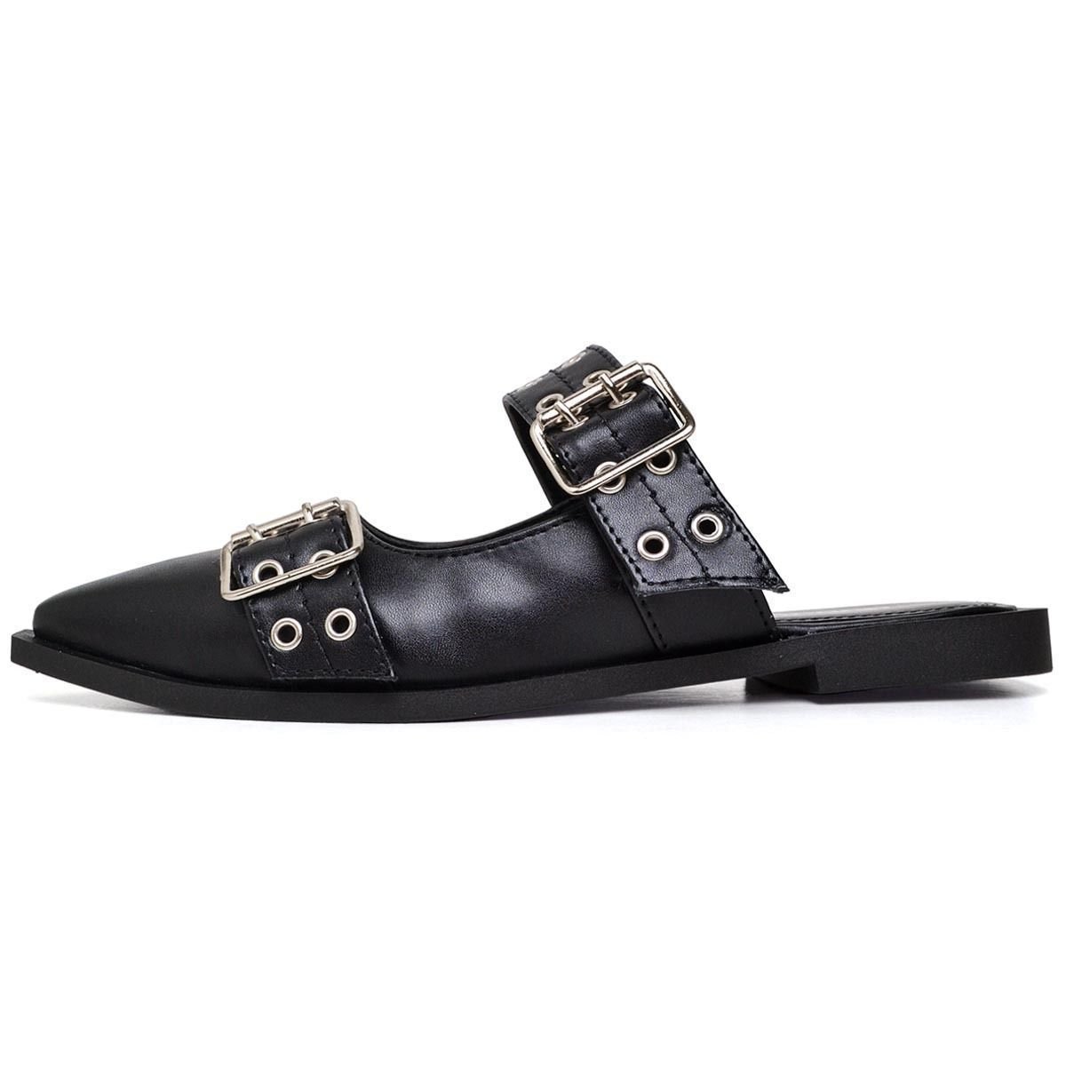 Sapatilha Mule Feminina Slingback DUBUY 1304FG Preto 4