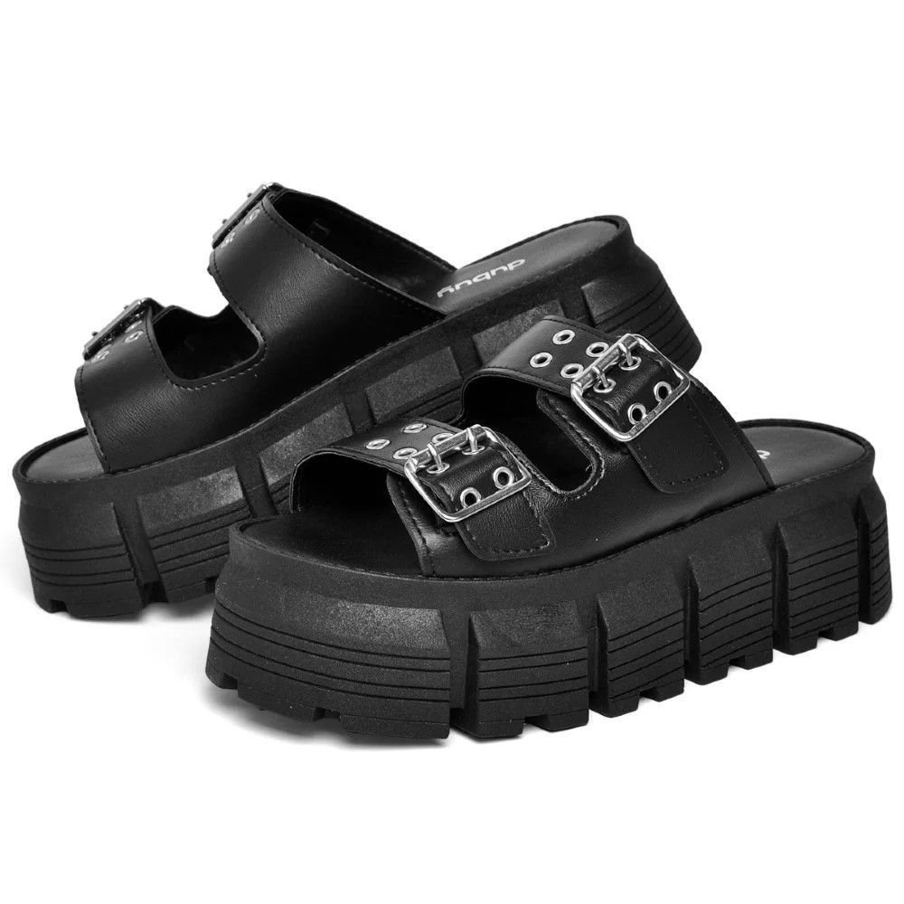 Papete Chinela Feminina DUBUY 2072FG Preto 2