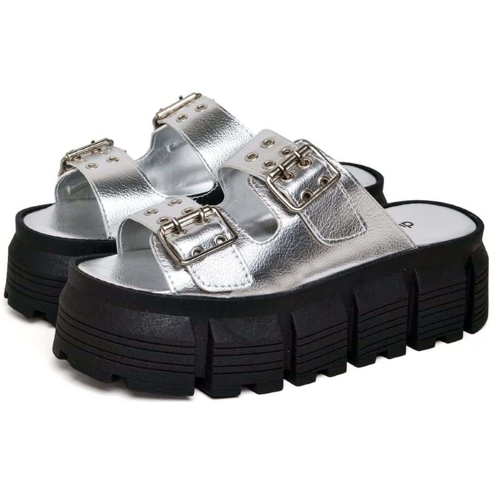 Papete Chinela Feminina DUBUY 2072FG Cinza 1