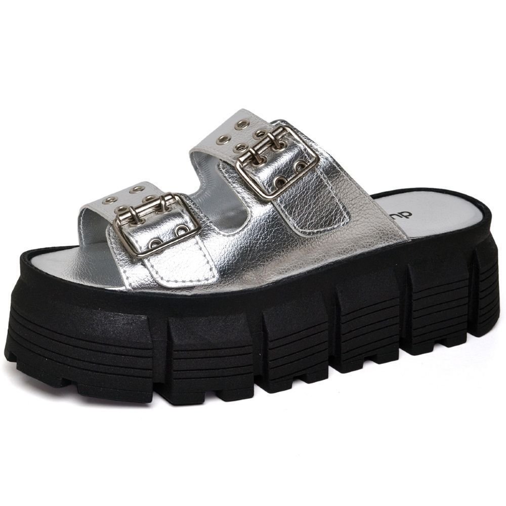 Papete Chinela Feminina DUBUY 2072FG Cinza 3