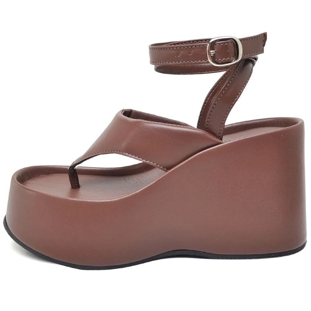 Tamanco Sandália Plataforma Feminino DUBUY 2104FG Marrom 4