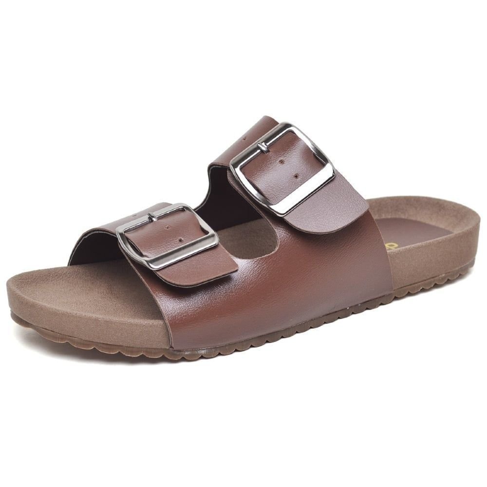 Sandália Feminina Papete DUBUY 2035FG Marrom 2