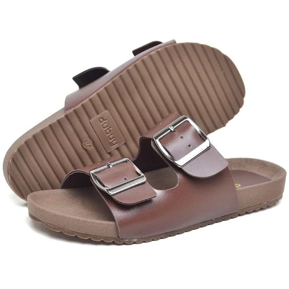 Sandália Feminina Papete DUBUY 2035FG Marrom 4