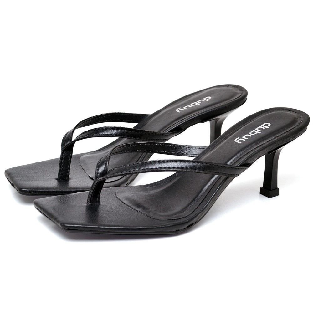 Sandália Feminina Papete DUBUY 304FG Preto 1