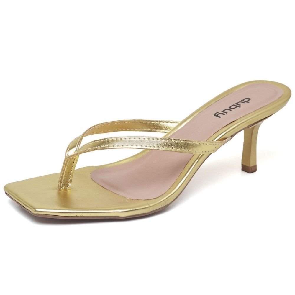 Sandália Feminina Papete DUBUY 304FG Dourado 3
