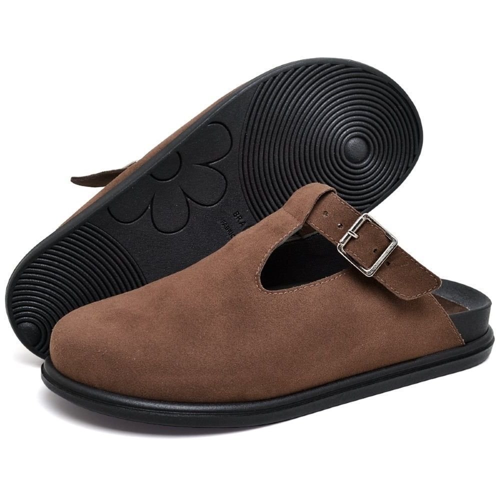 Sapato Mule Clog Feminino DUBUY 1902FG Marrom Escuro 5