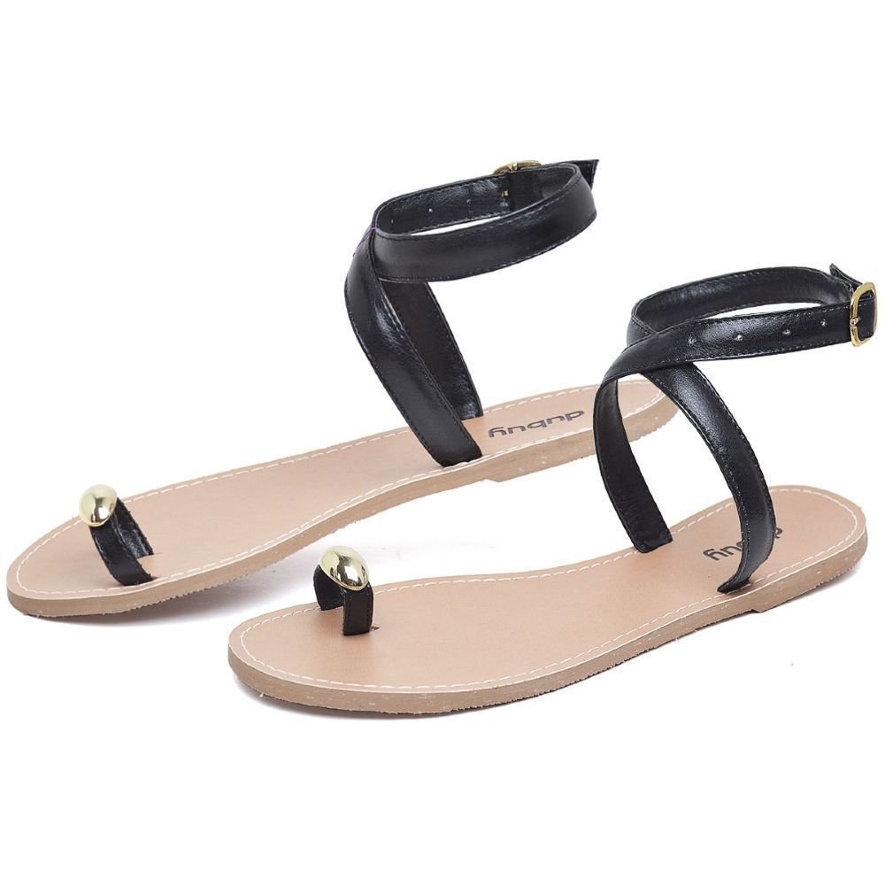 Rasteira Feminina DUBUY 2034FG Preto 2
