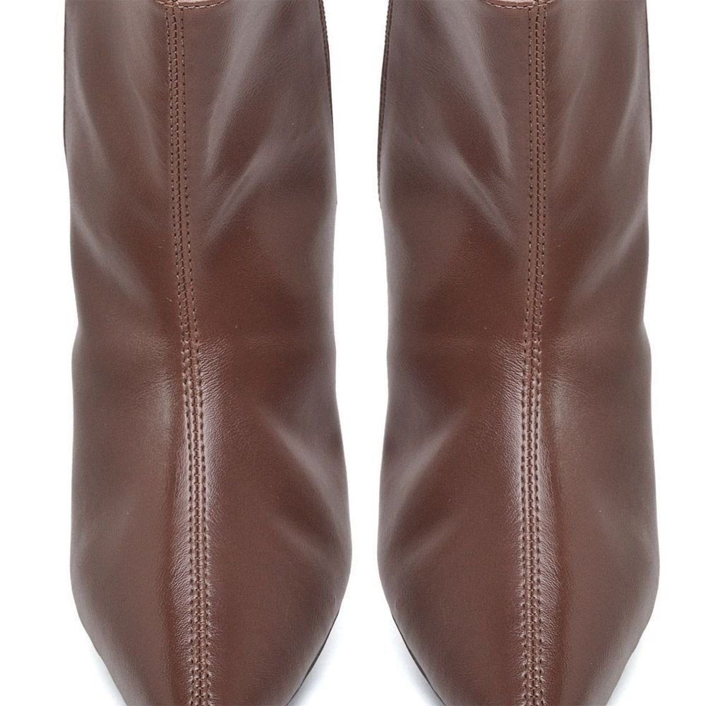 Bota Salto Bico Fino Feminino DUBUY 1712FG Marrom 5