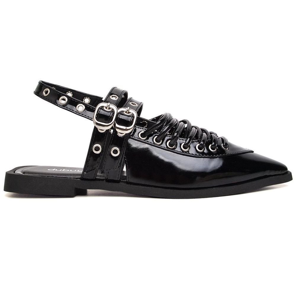 Sapatilha Feminina Detalhes Em Metal DUBUY 1308FG Preto 2