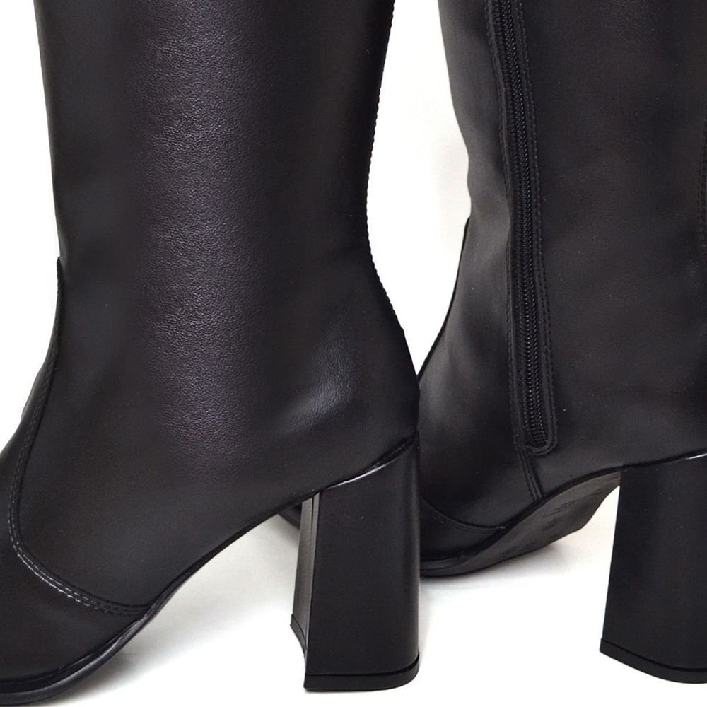Bota Feminina Cano longo Salto DUBUY 1716FG Preto 4