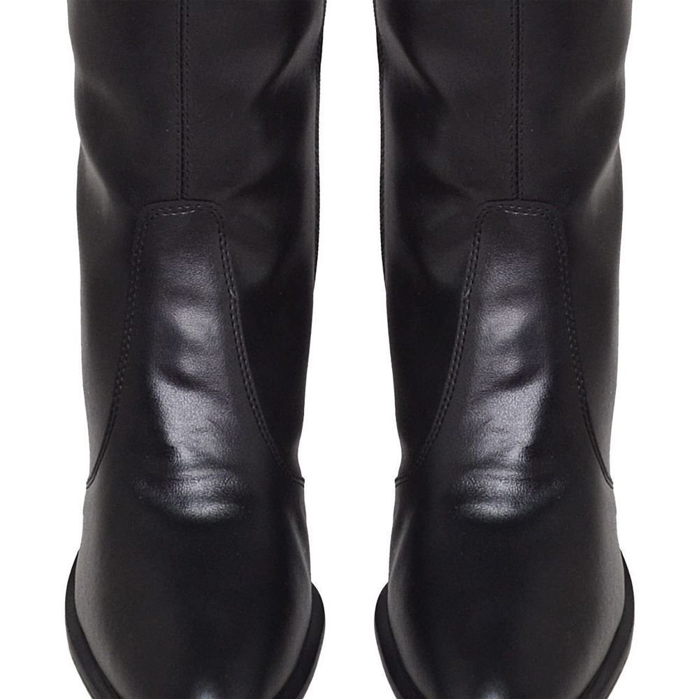 Bota Feminina Cano longo Salto DUBUY 1716FG Preto 5