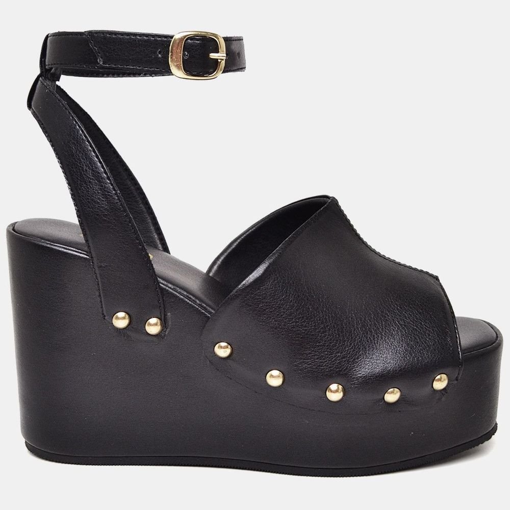 Sandália Tamanco Plataforma Feminina DUBUY 2108FG Preto 2