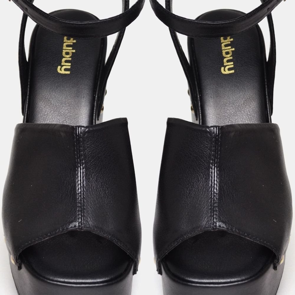 Sandália Tamanco Plataforma Feminina DUBUY 2108FG Preto 5