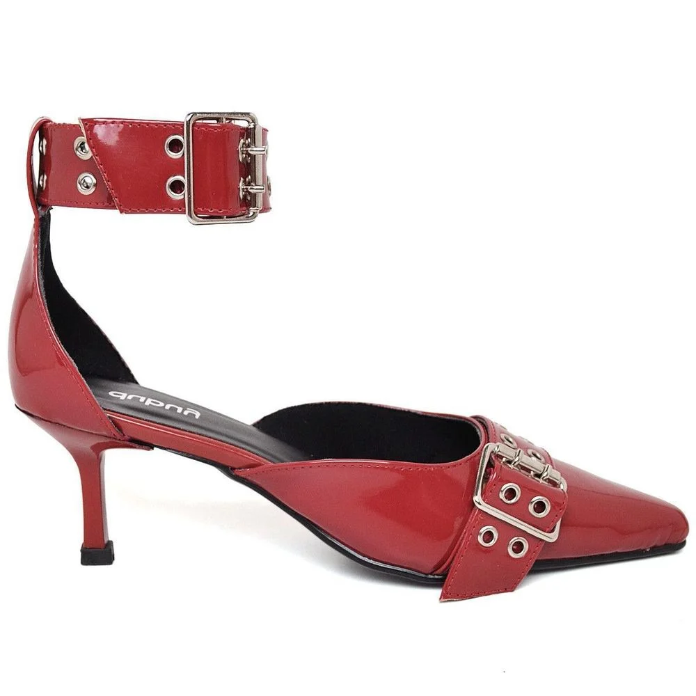 Sapato Scarpin Bico Fino Feminino DUBUY 1312FG Vermelho 3