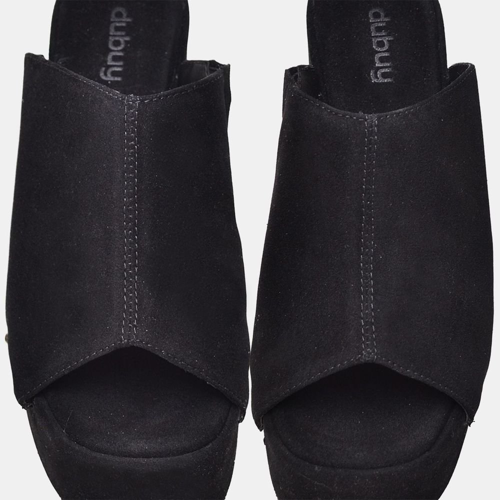 Tamanco Sandália Plataforma Feminina DUBUY 2110FG Preto 2