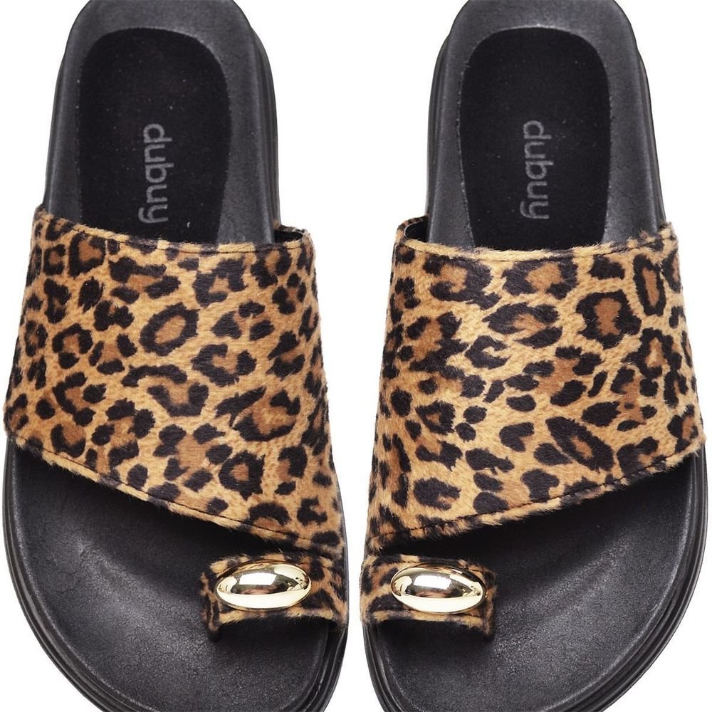 Papete Feminina Detalhes Em Metal DUBUY 2096FG Animal Print 2
