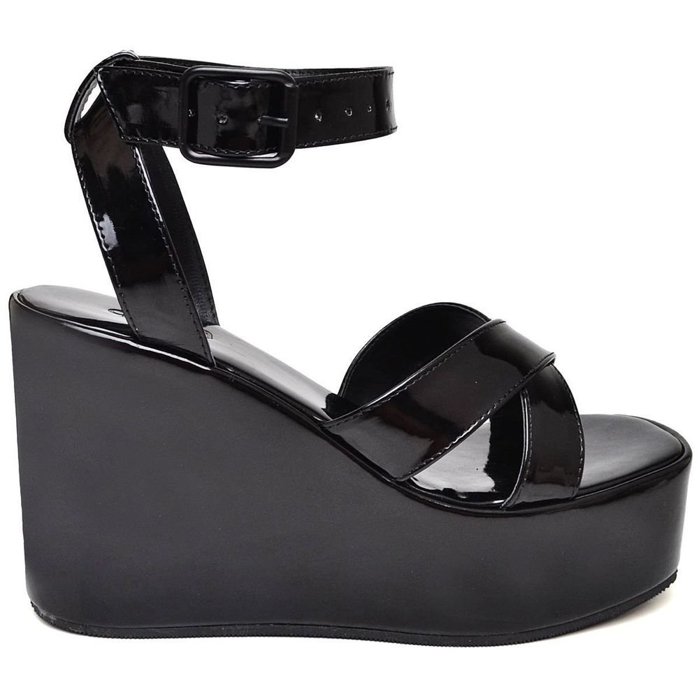 Sandália Plataforma Feminina Tamanco DUBUY 2112FG Preto 3