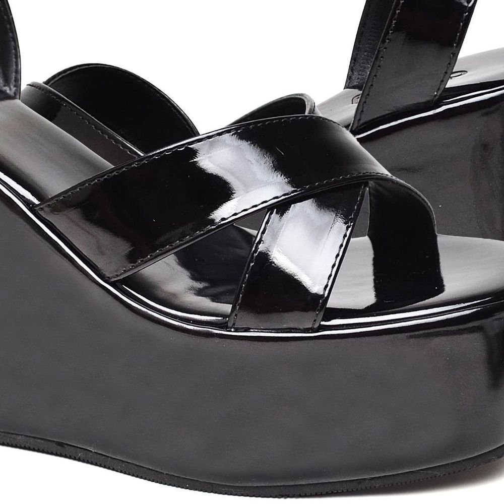 Sandália Plataforma Feminina Tamanco DUBUY 2112FG Preto 4