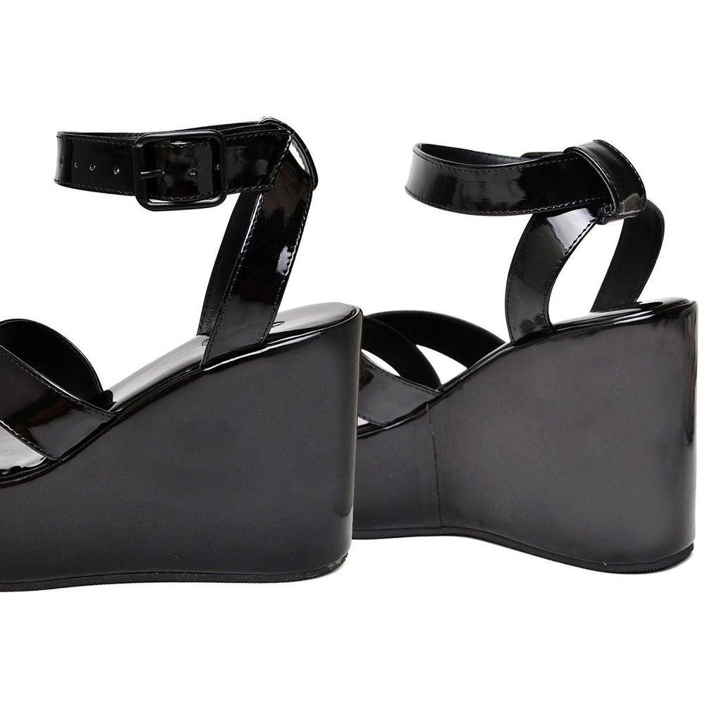 Sandália Plataforma Feminina Tamanco DUBUY 2112FG Preto 5