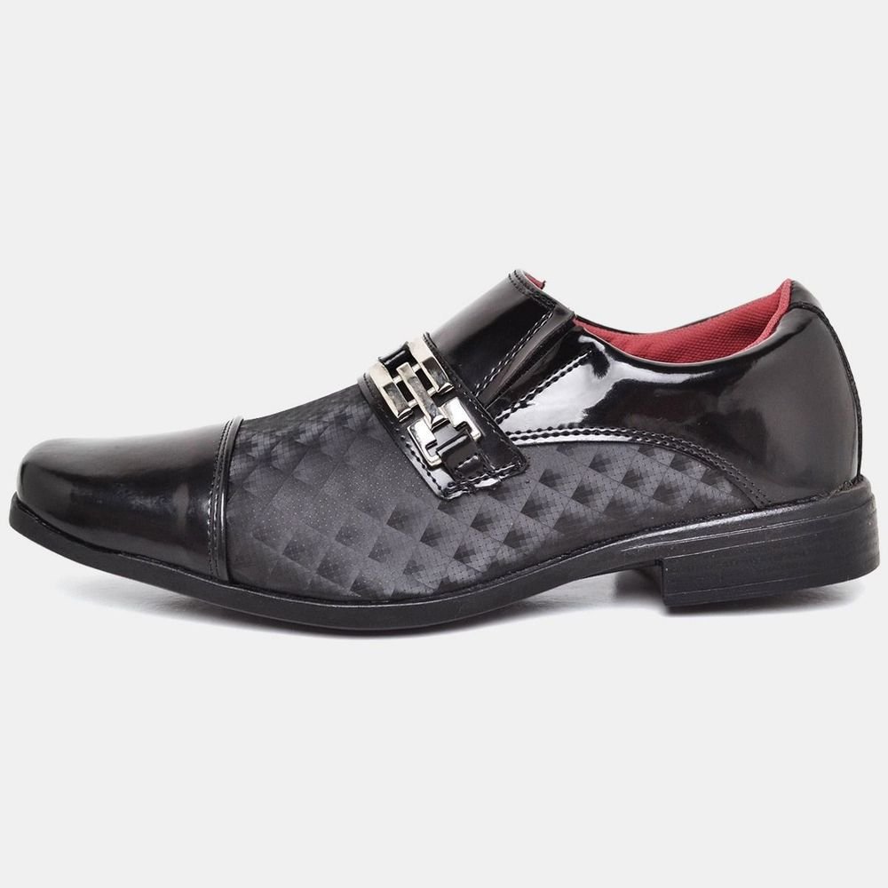 Sapato Social Com Fivela Masculino DUBUY 838 Preto 2