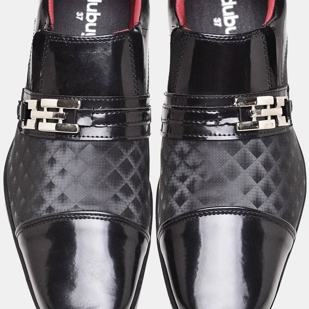 Sapato Social Com Fivela Masculino DUBUY 838 Preto 3
