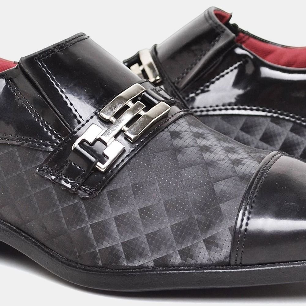 Sapato Social Com Fivela Masculino DUBUY 838 Preto 4