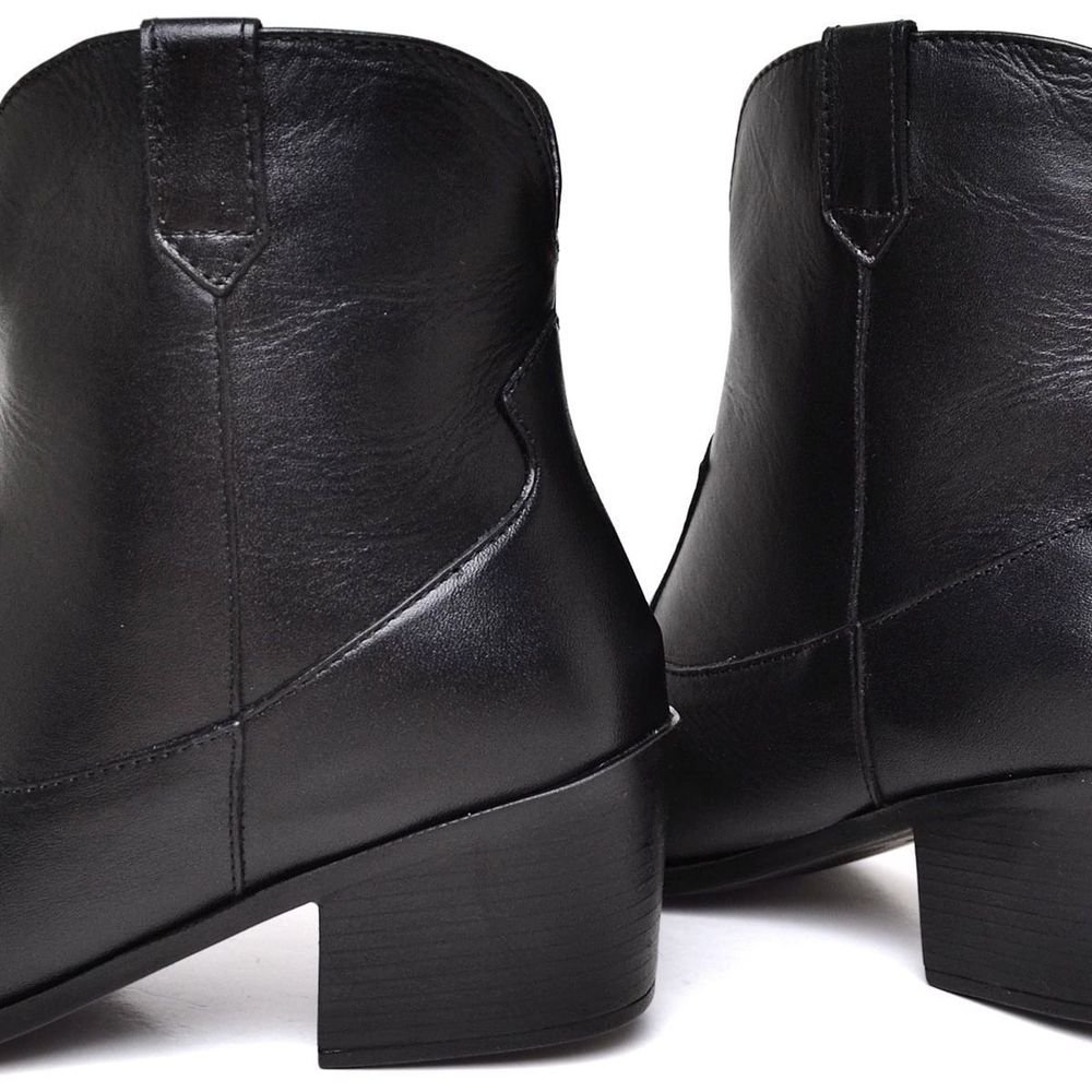 Bota Feminina Couro Legitimo Western Country DUBUY 1718FG Preto 4