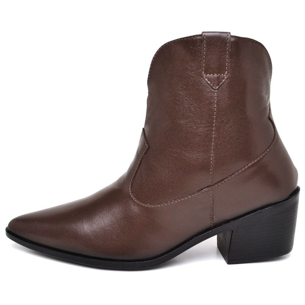 Bota Feminina Couro Legitimo Western Country DUBUY 1718FG Marrom 3