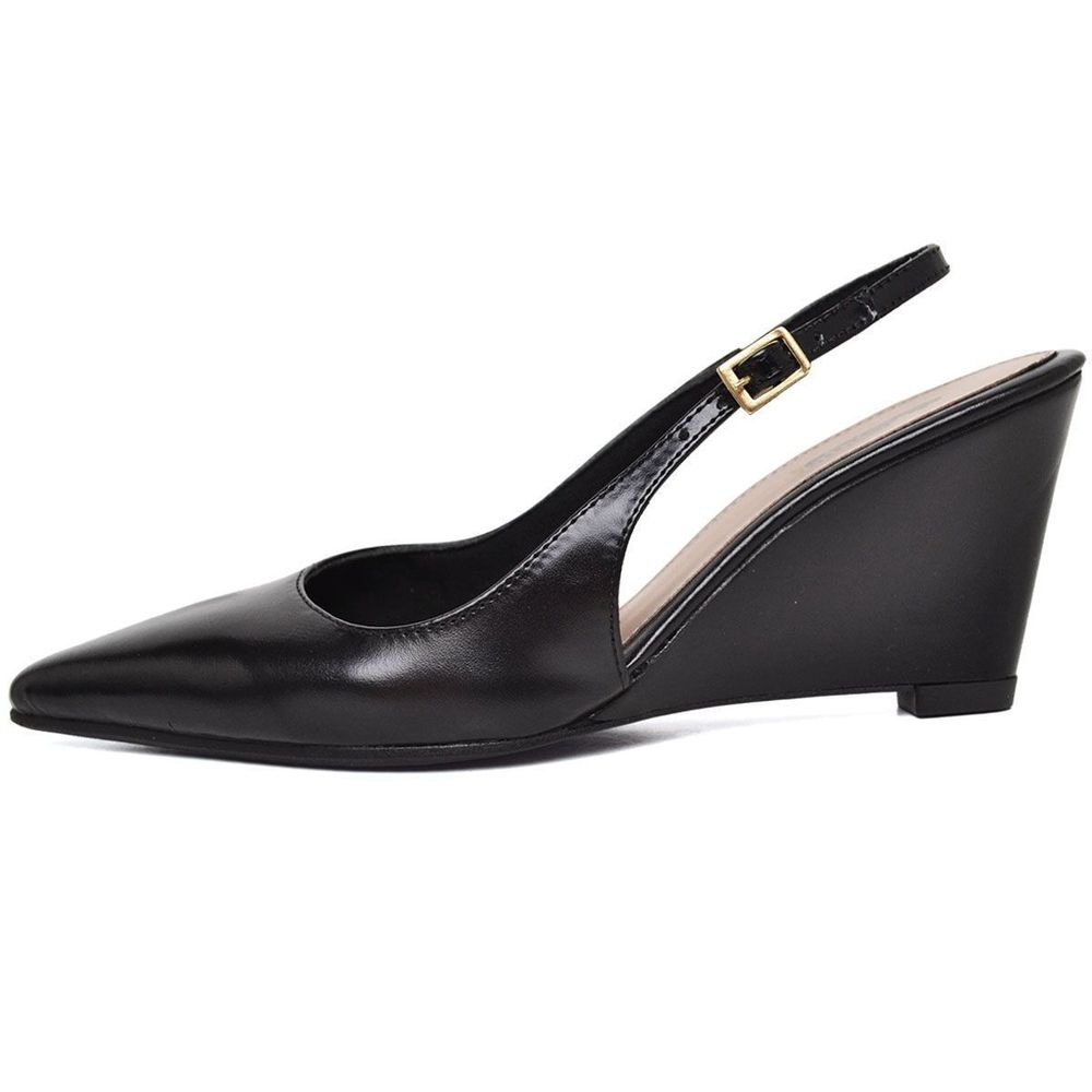 Sapato Feminino Scarpin Fivela Bico Fino DUBUY 1320FG Preto 3
