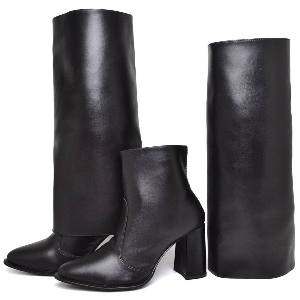 Bota Feminina Capa Cano Alto 2 em 1 DUBUY 1720FG Café 5
