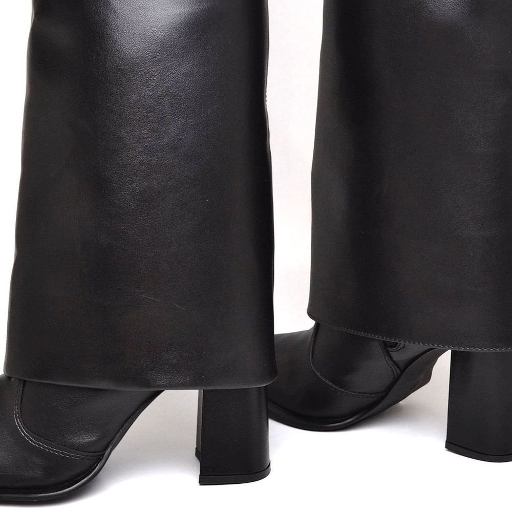 Bota Feminina Capa Cano Alto 2 em 1 DUBUY 1720FG Café 6